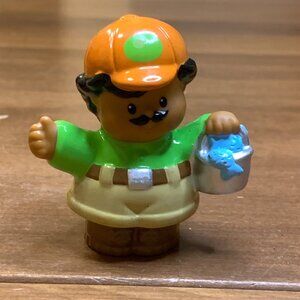 Fisher Price - Little People - Zookeeper Zack with Pail of Fish from 2011